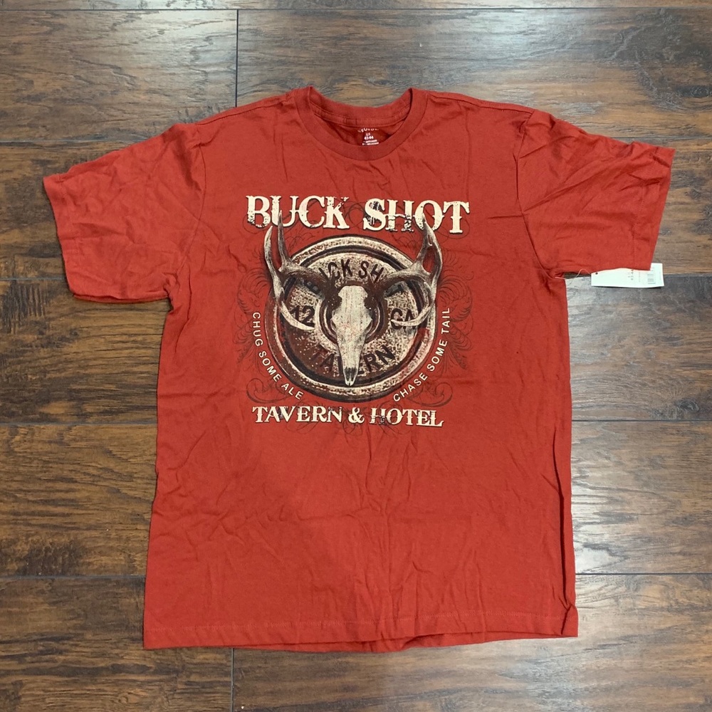 NWT George Cowboy Buckshot T Shirt Size L